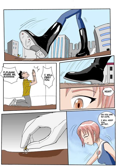 Giantess anime comic